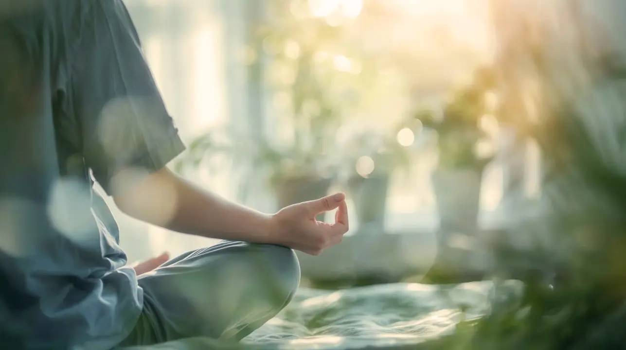 Entspannte Person, die körperliche Erleichterung nach energetischer CQM-Arbeit bei Paulina erlebt